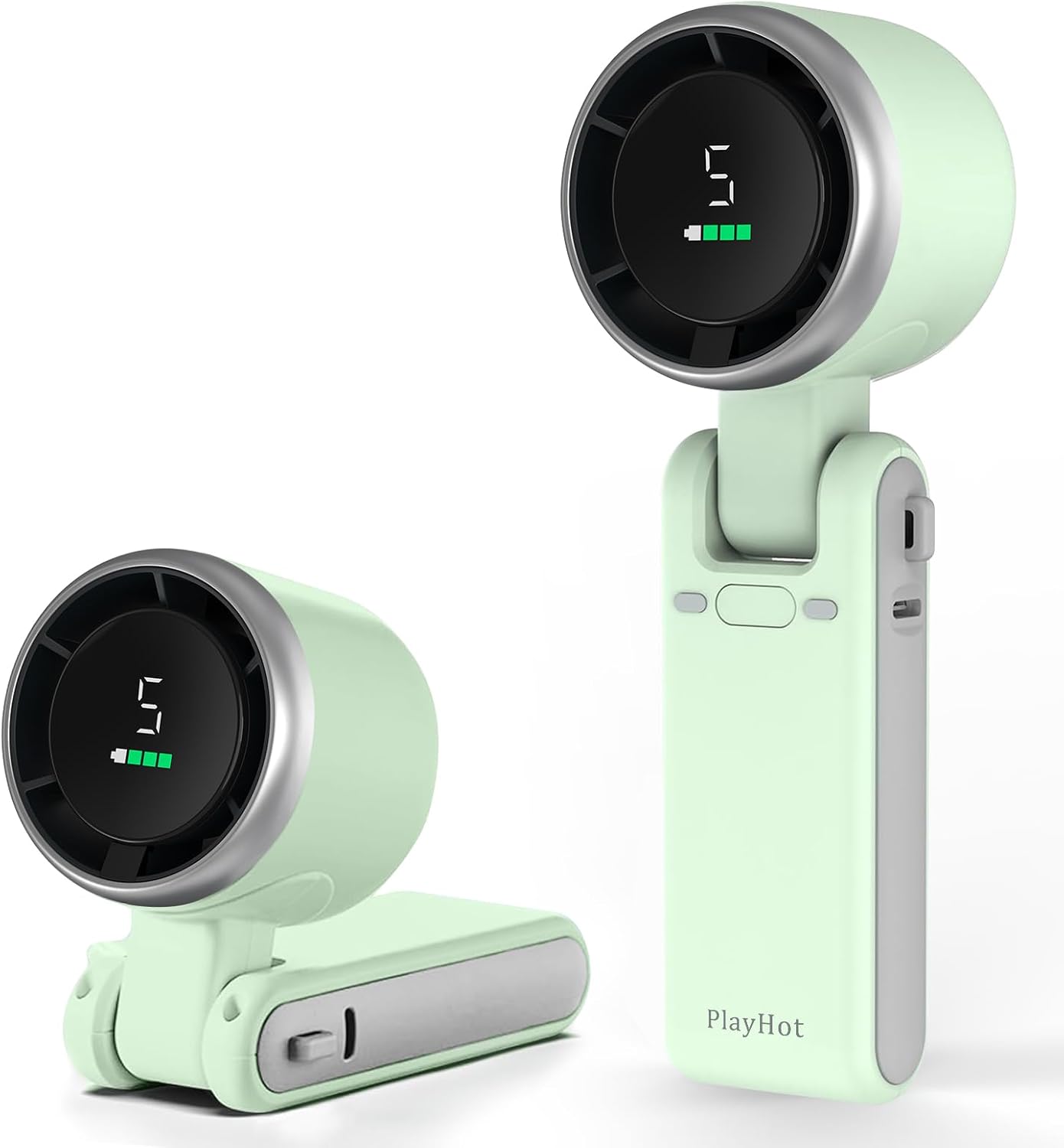 Portable Handheld Turbo Fan, 5 speeds, adjustable, rechargable with up to 20 hours use