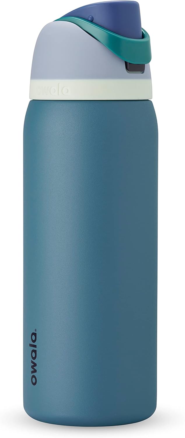 Insulated Stainless Steel Water Bottle with Straw for Sports, Travel, and School 32 ounces