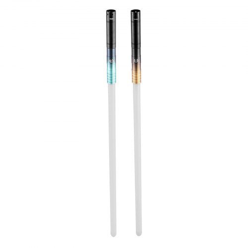 RGB FX Dueling Lightsaber 2 pack – 12 Colors, 4 Sound Effects, Rechargeable Metal Hilt Light Saber - Zippi Megastore
