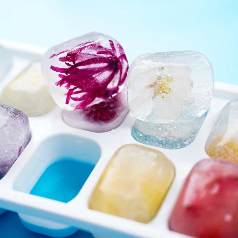 Silicone Ice Cube Tray with Easy Release Bottom – Reusable BPA - Free Square Ice Cube Maker for Cocktails, Whiskey, Wine & Cold Drinks - Zippi Megastore