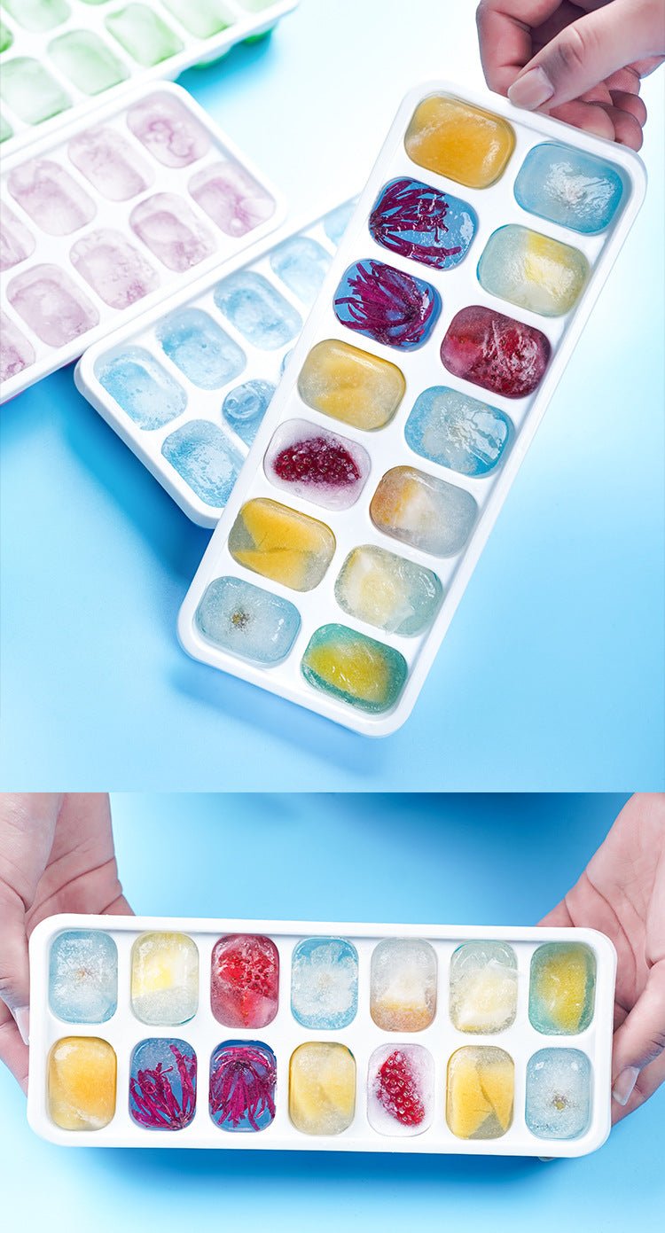 Silicone Ice Cube Tray with Easy Release Bottom – Reusable BPA - Free Square Ice Cube Maker for Cocktails, Whiskey, Wine & Cold Drinks - Zippi Megastore