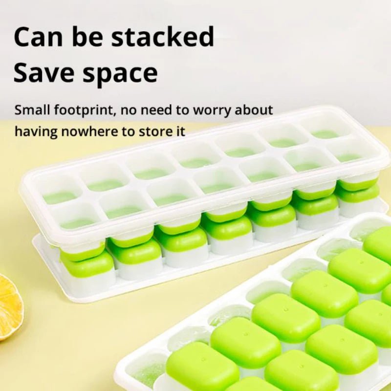Silicone Ice Cube Tray with Easy Release Bottom – Reusable BPA - Free Square Ice Cube Maker for Cocktails, Whiskey, Wine & Cold Drinks - Zippi Megastore