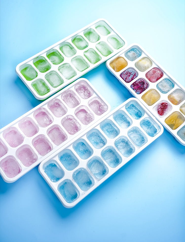 Silicone Ice Cube Tray with Easy Release Bottom – Reusable BPA - Free Square Ice Cube Maker for Cocktails, Whiskey, Wine & Cold Drinks - Zippi Megastore