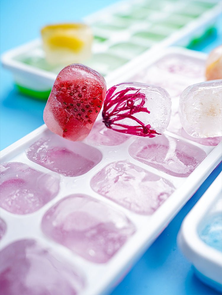 Silicone Ice Cube Tray with Easy Release Bottom – Reusable BPA - Free Square Ice Cube Maker for Cocktails, Whiskey, Wine & Cold Drinks - Zippi Megastore