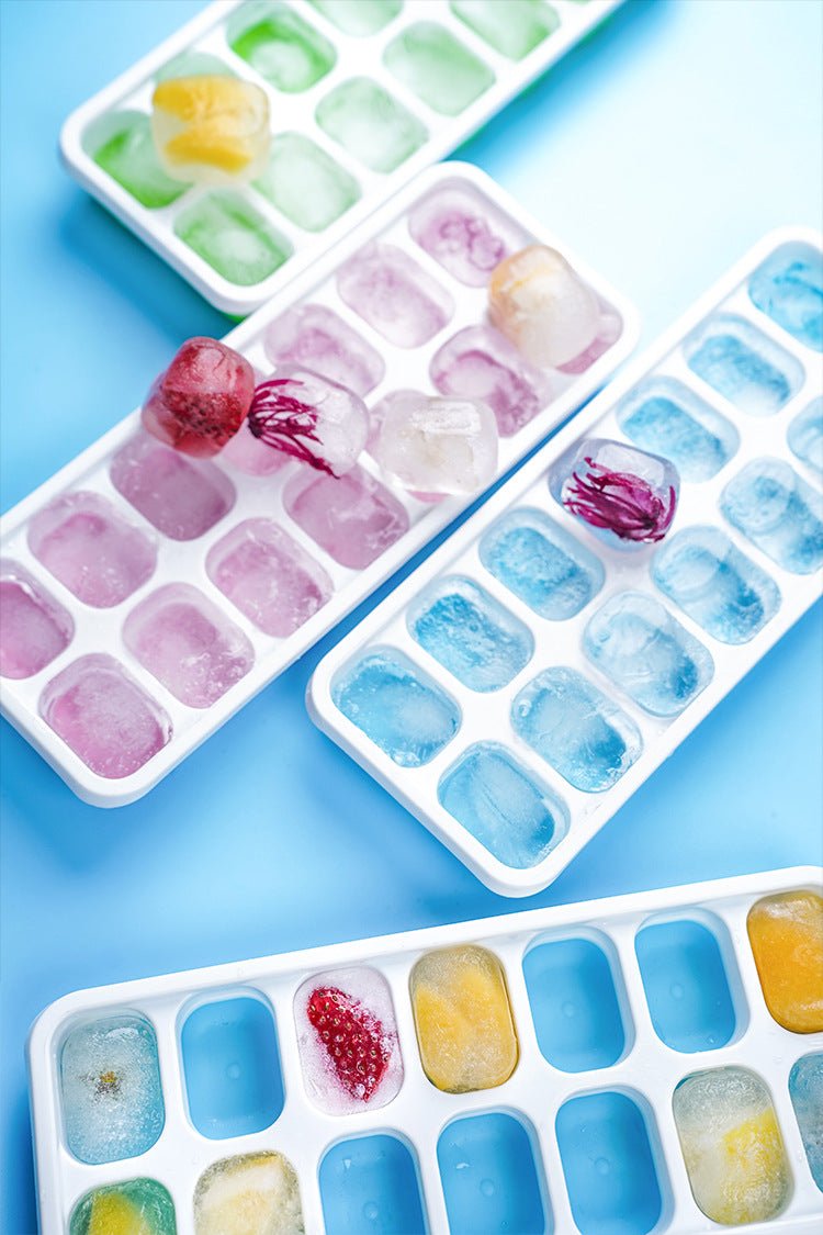Silicone Ice Cube Tray with Easy Release Bottom – Reusable BPA - Free Square Ice Cube Maker for Cocktails, Whiskey, Wine & Cold Drinks - Zippi Megastore