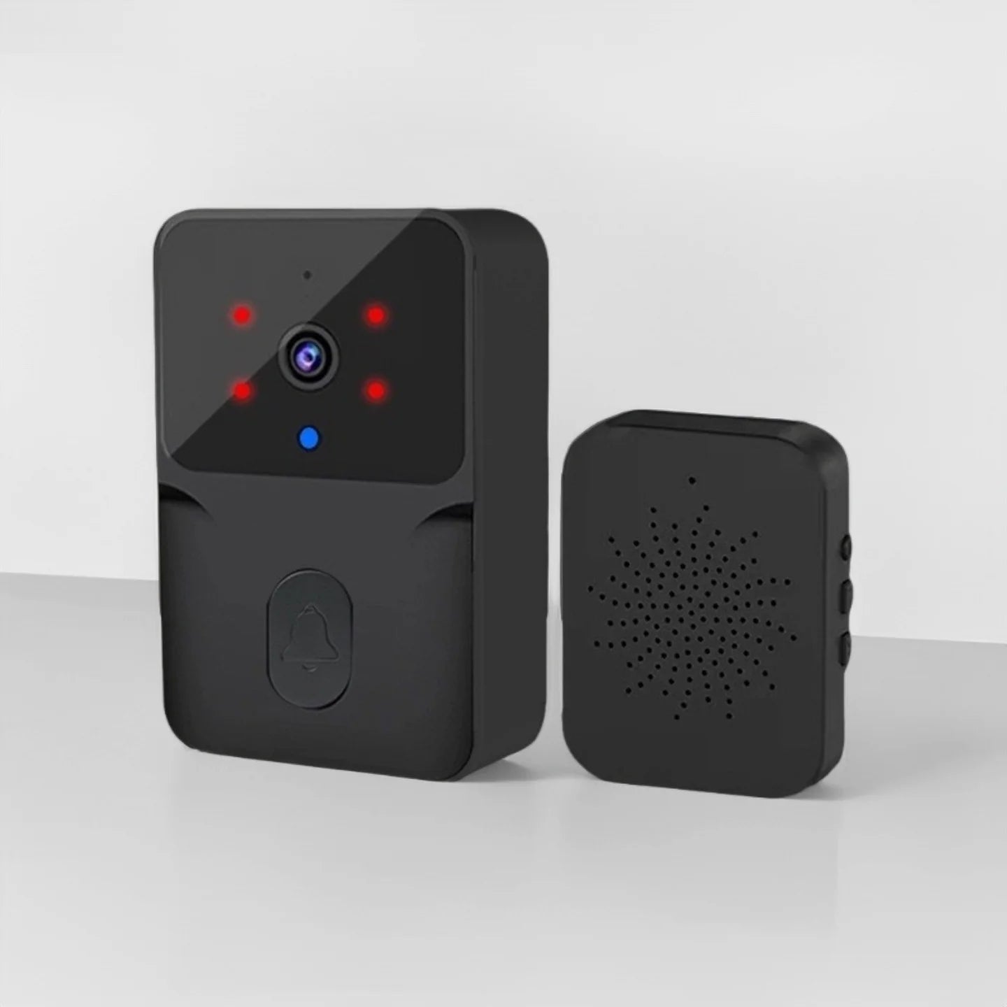 Smart WiFi Video Doorbell Camera with Night Vision & Two - Way Audio – Wireless Rechargeable Home Security Doorbell - Zippi Megastore