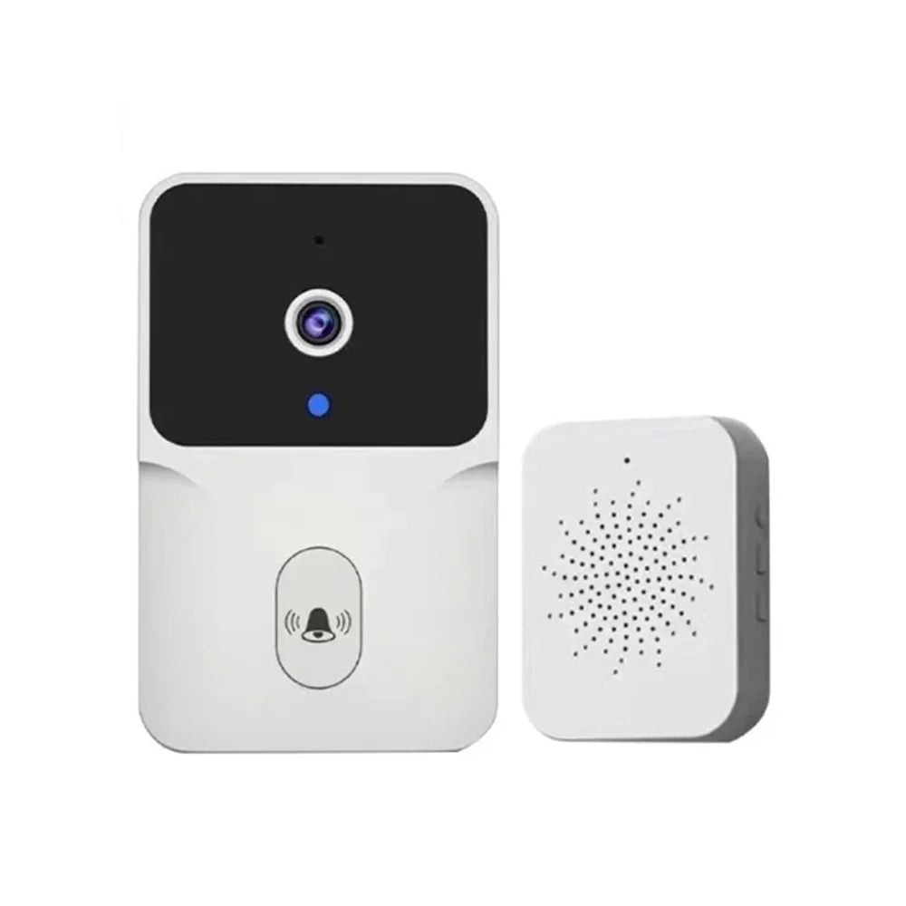 Smart WiFi Video Doorbell Camera with Night Vision & Two - Way Audio – Wireless Rechargeable Home Security Doorbell - Zippi Megastore
