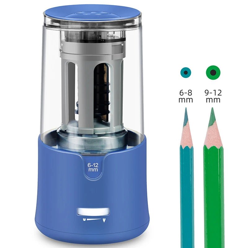 TENWIN Electric Pencil Sharpener – Automatic USB Rechargeable Sharpener for Colored Pencils & School Supplies - Zippi Megastore