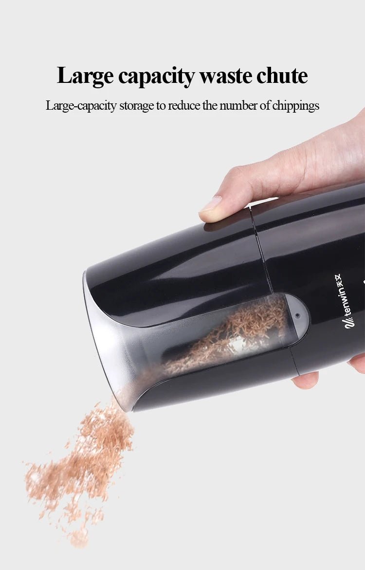 TENWIN Electric Pencil Sharpener – Automatic USB Rechargeable Sharpener for Colored Pencils & School Supplies - Zippi Megastore