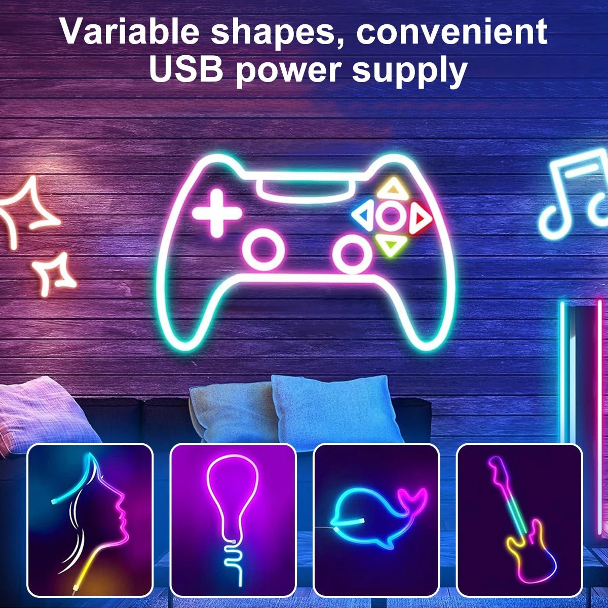 WELPUR RGBIC Neon LED Strip Light – Waterproof Bluetooth USB Smart Light for Room, TV & Home Decor - Zippi Megastore