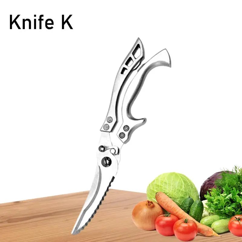 WXCOO Japanese Chef Knife Set – Professional Stainless Steel Kitchen Knives for Meat, Slicing & Precision Cutting - Zippi Megastore